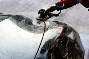 Close Up of Car being waxed | Greenwich, CT