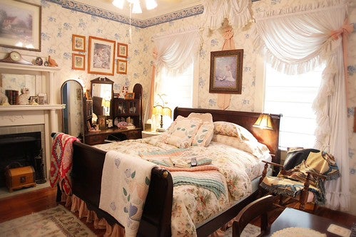 A bed and breakfast room