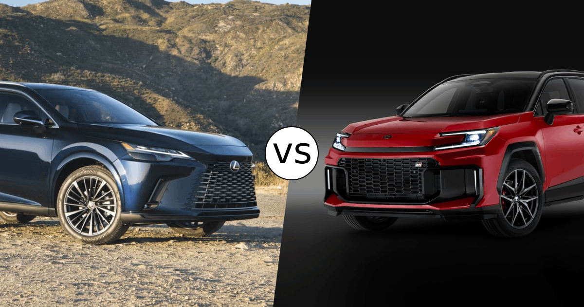 2026 Lexus RX vs Toyota RAV4