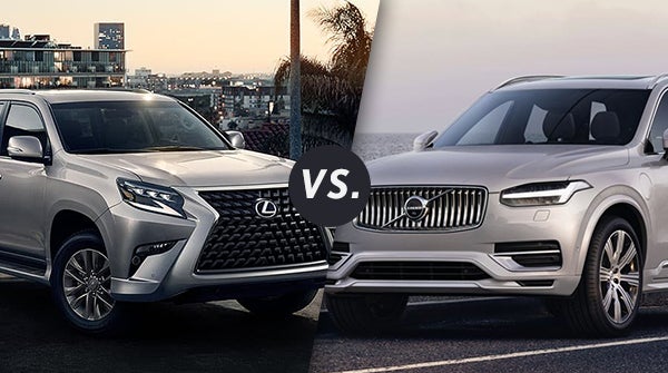 Lexus GX 460 and Volvo XC90 side by side