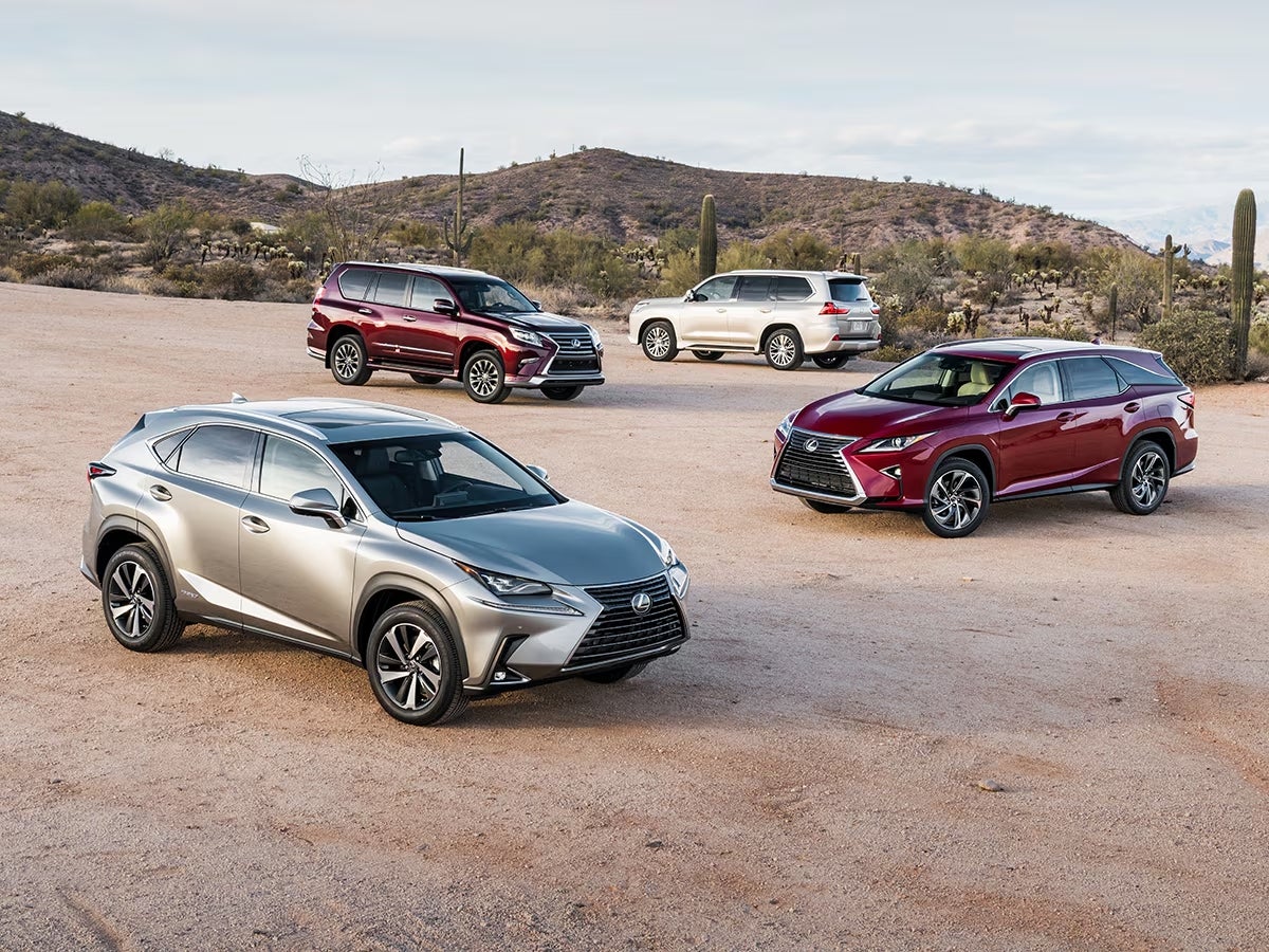 Lexus SUV lineup