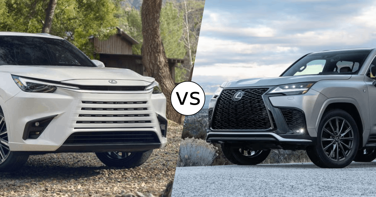2026 Lexus TX vs. 2026 Lexus LX