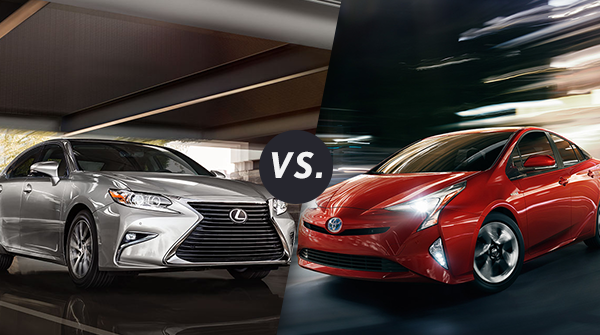Comparison: 2017 Lexus ES 300h vs 2017 Toyota Prius Four
