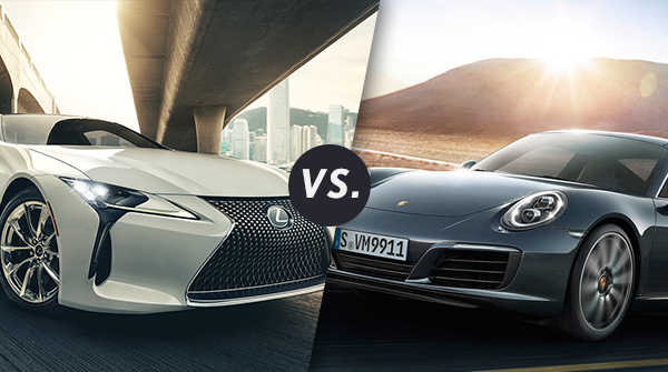 Comparison: 2018 Lexus LC 500 vs 2018 Porsche 911 Carrera