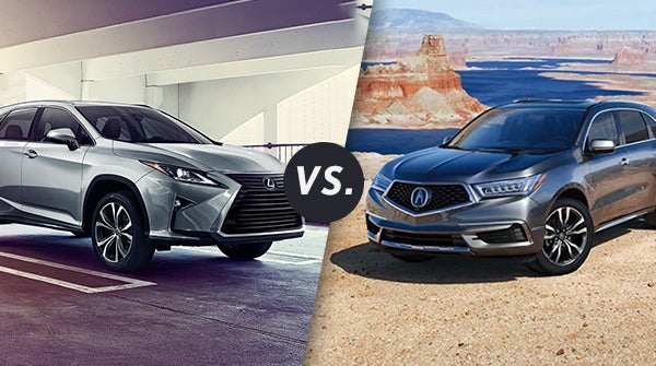 Comparison: 2019 Lexus RX 350 vs 2019 Acura MDX