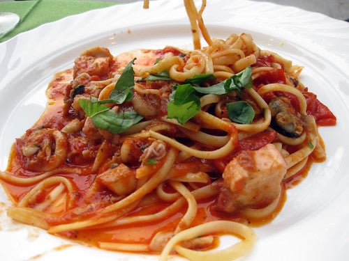 Plate of spaghetti