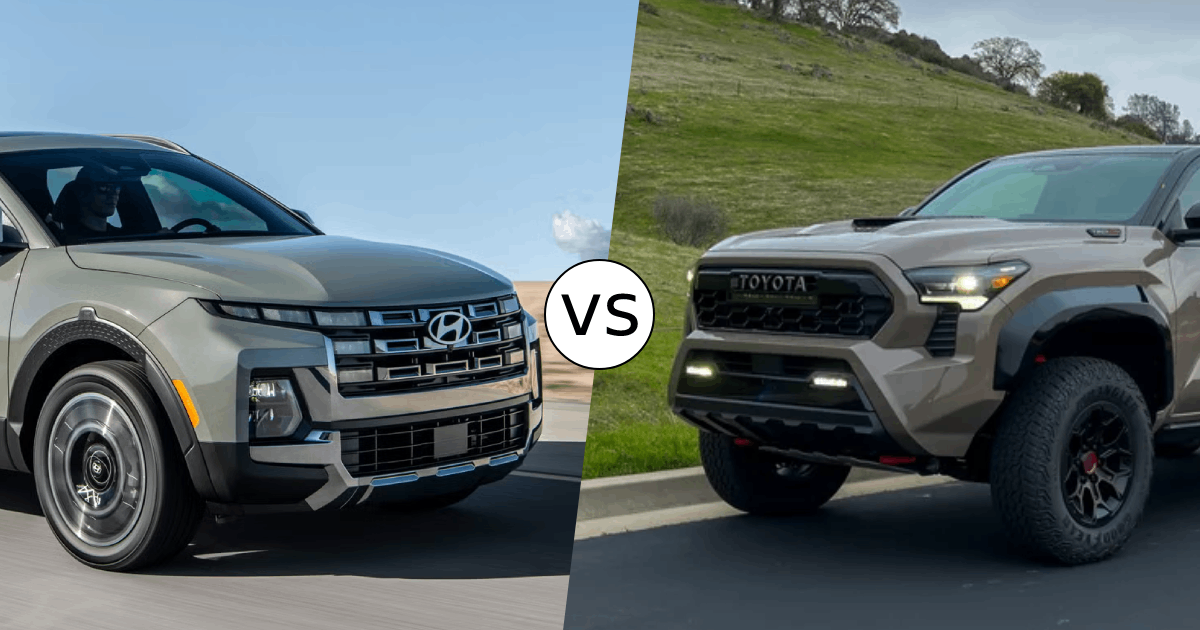 2026 Toyota Tacoma vs. Hyundai Santa Cruz