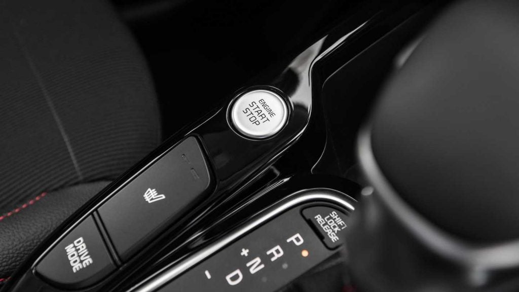 Center console offers many features in the 2022 Kia Soul hatchback.