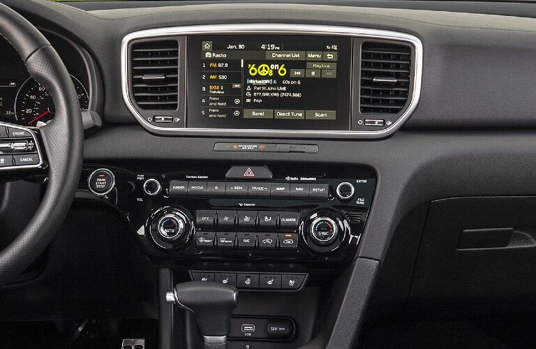 Infotainment System inside the all new 2022 KIA Sportage SUV