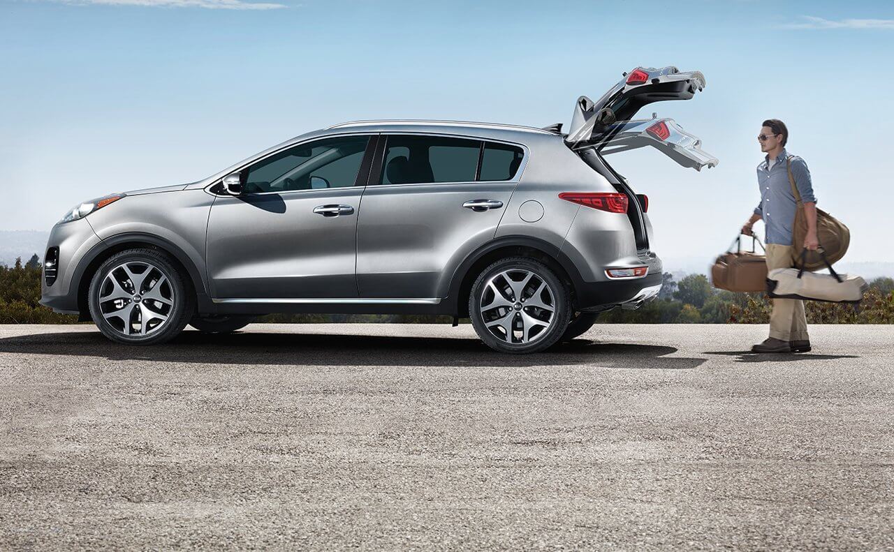 2022 KIA Sportage parked on beach near Stuart, FL