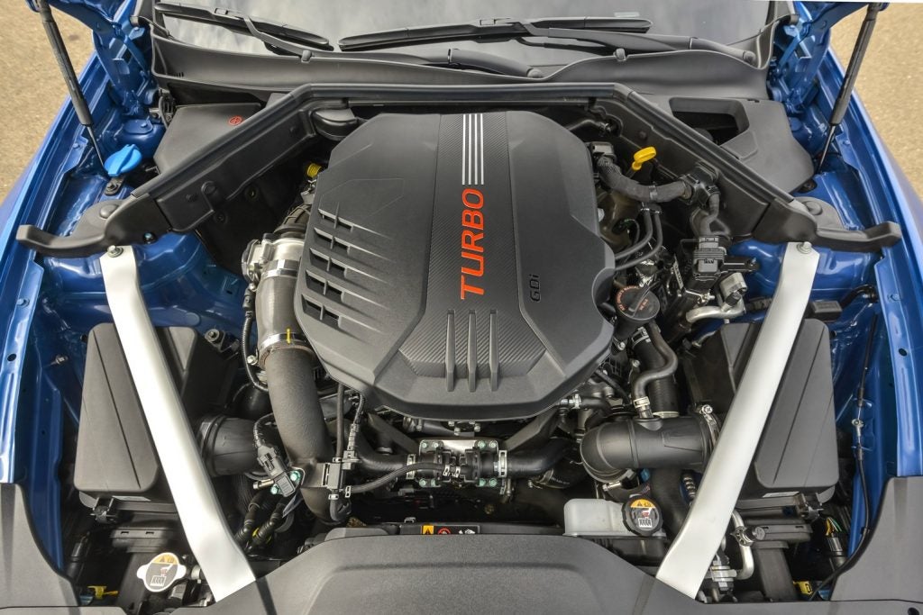 Turbocharged V-6 2022 Kia Stinger Engine