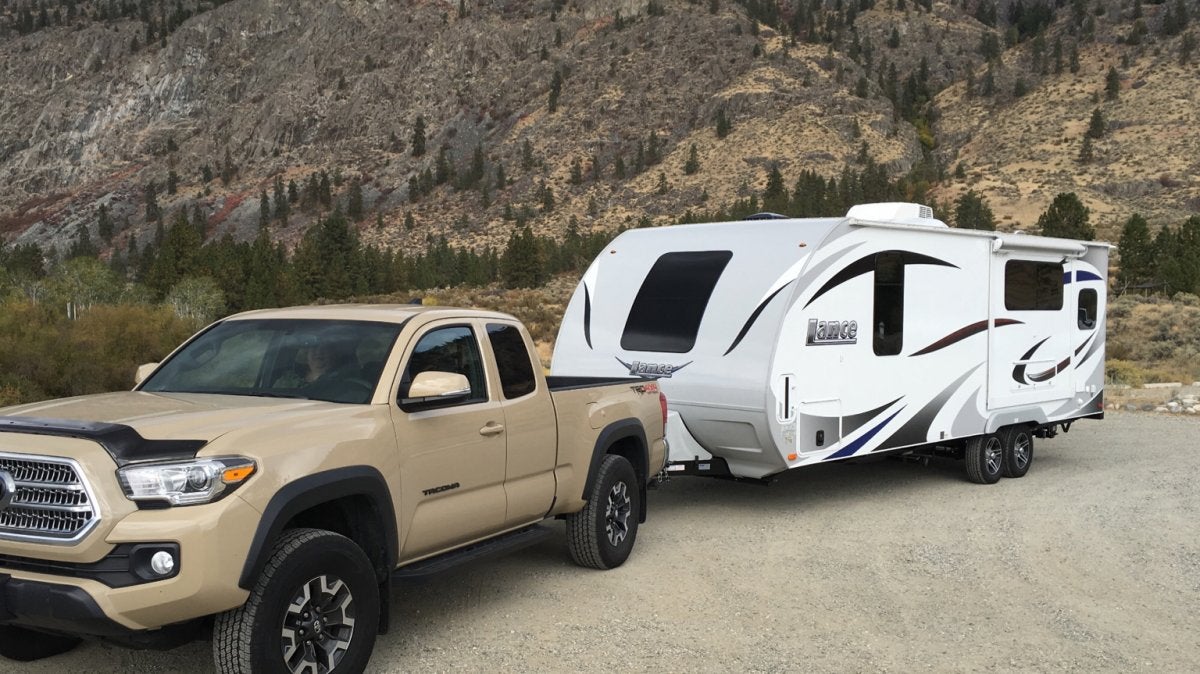 Toyota Truck Hauling Trailer