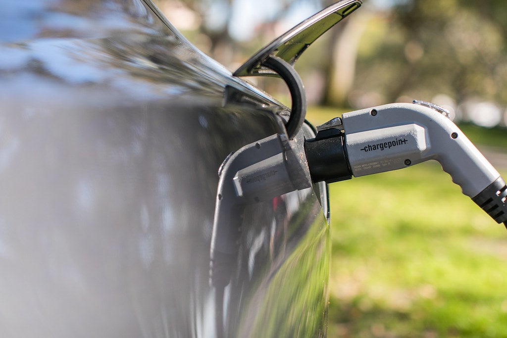 Electric Vehicle Getting Charged