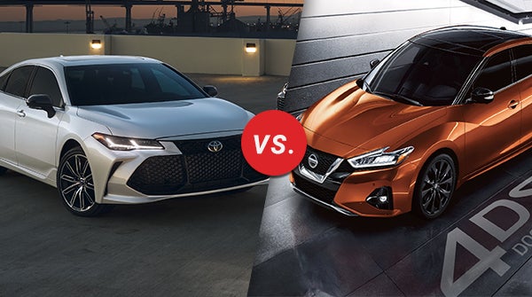 Toyota Avalon VS Nissan Maxima side by side
