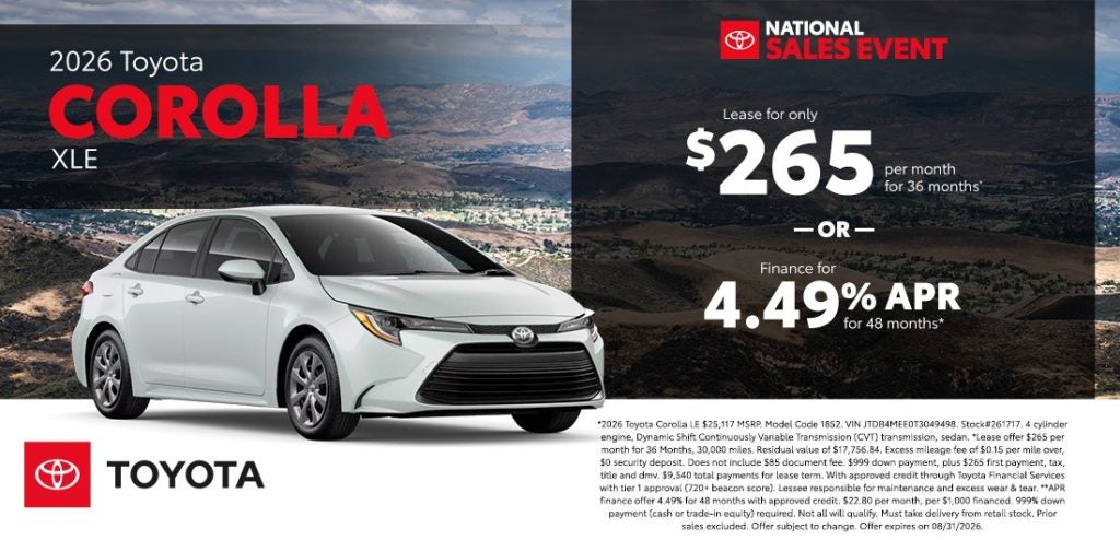 2026 Toyota Corolla LE