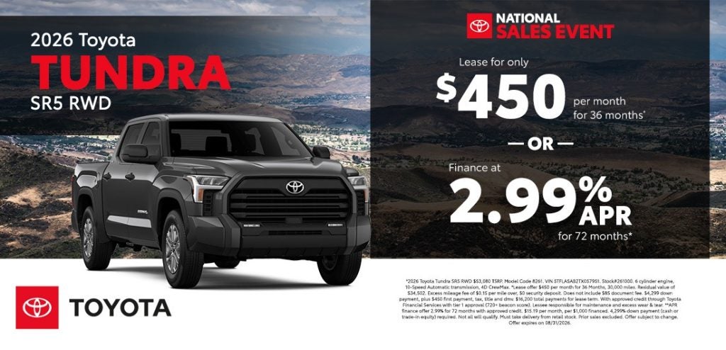 2026 Toyota Tundra SR5 RWD