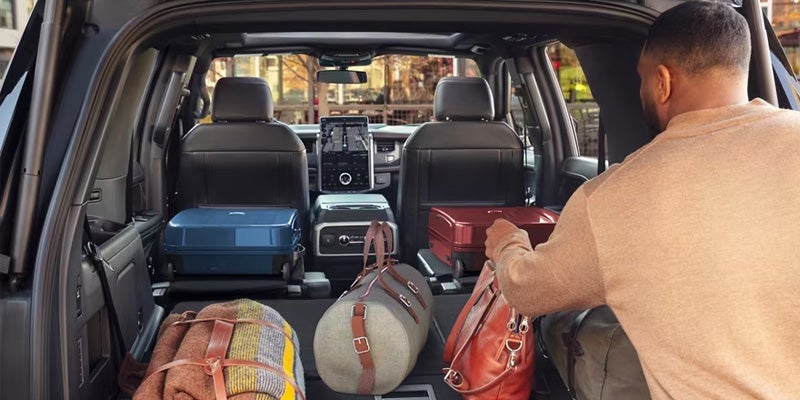 Ford Expedition Trunk being Packed