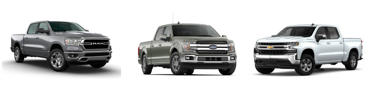 2020 Ram 1500 vs Ford F-150 vs Chevy Silverado