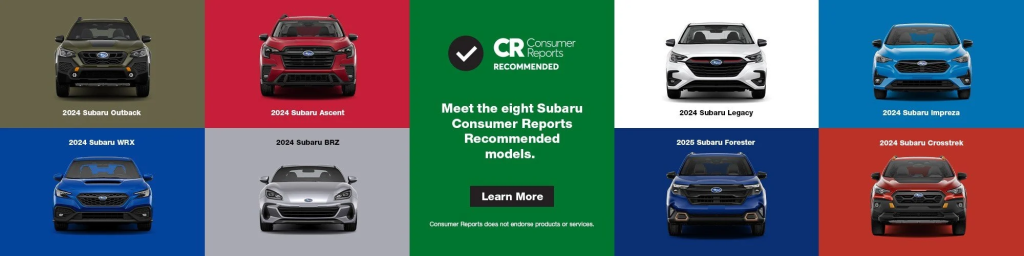 2024 Subaru Consumer Report | Meet the eight Subaru Consumer Reports Recommended Models