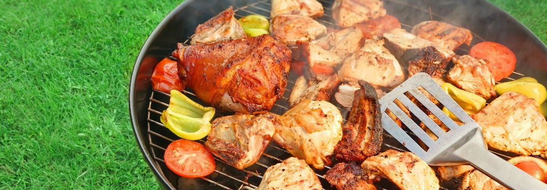 Food on a grill