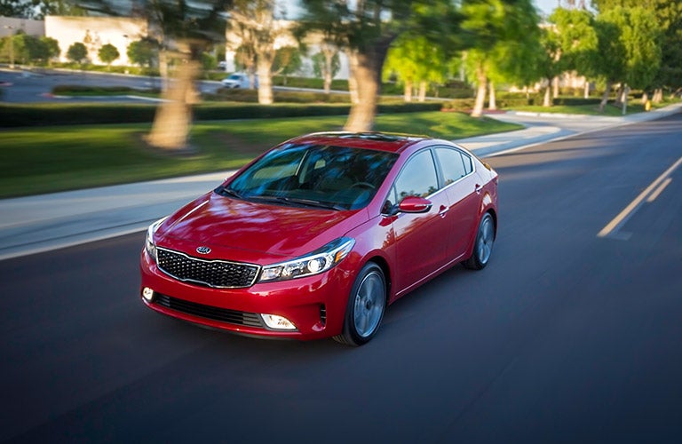 2017 Kia Forte in red