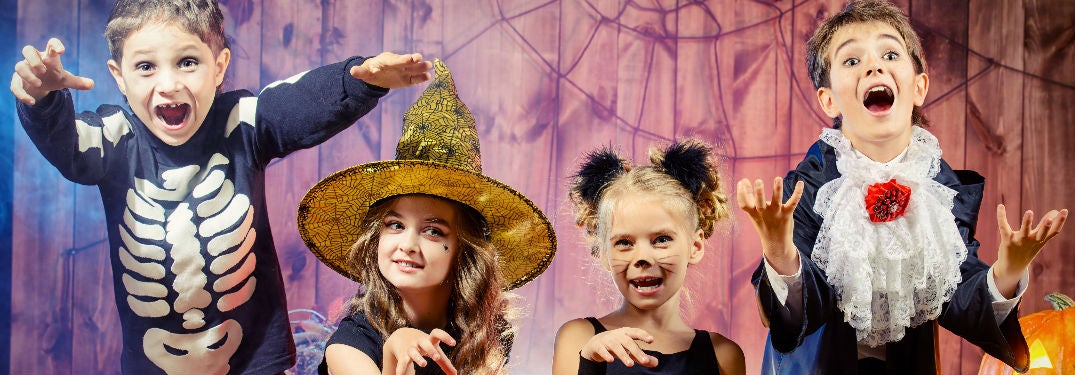 Kids in costumes