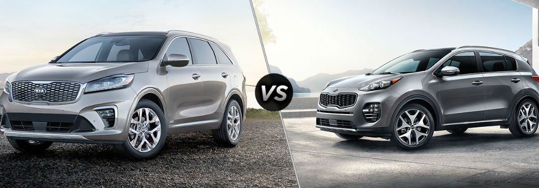 2019 Kia Sorento vs 2019 Kia Sportage