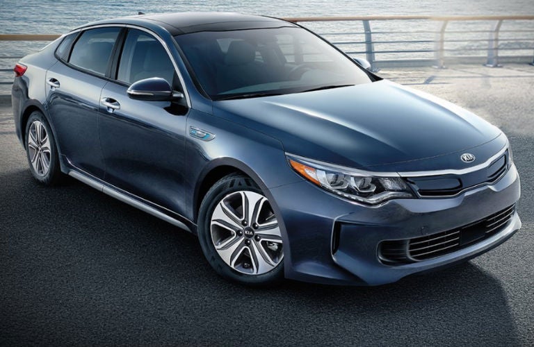 2018 Kia Optima Hybrid in gray