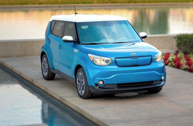 2017 Kia Soul EV in blue