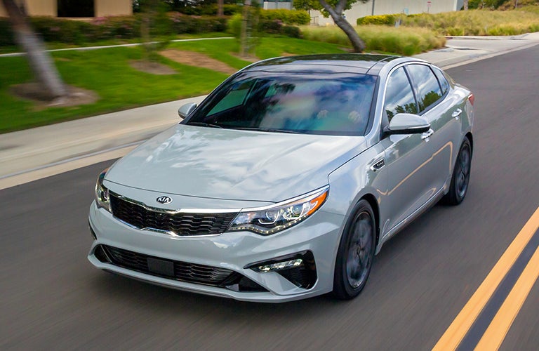 2019 Kia Optima in gray