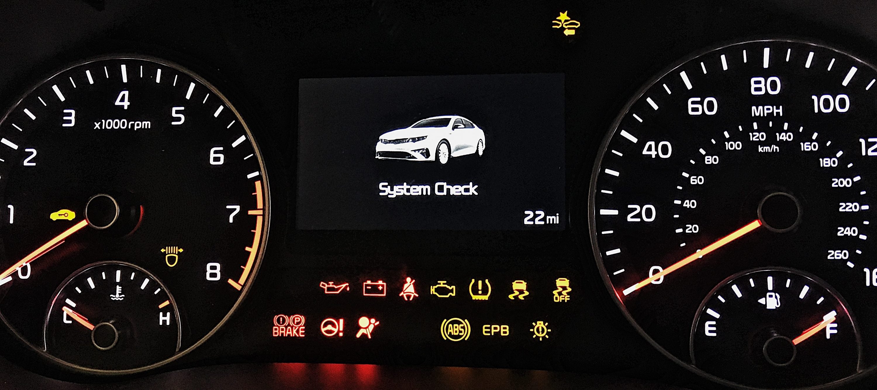 Car Dashboard Warning Lights