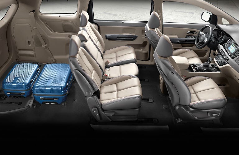 2018 Kia Sedona cargo space