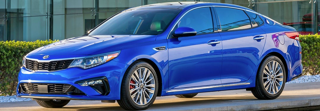 2019 Kia Optima in blue