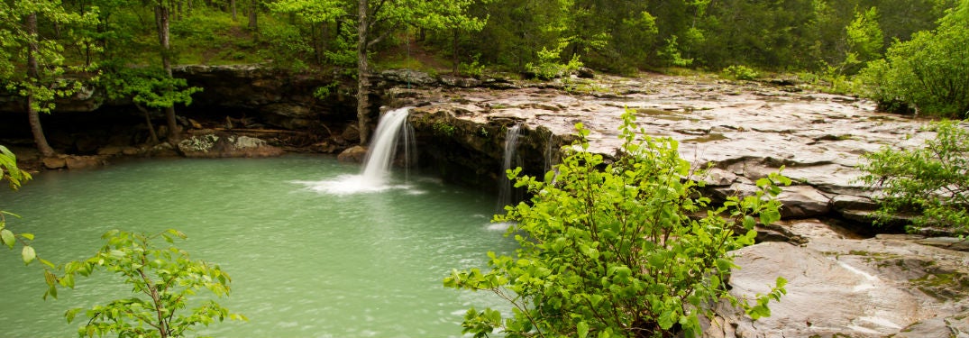 Waterfall and trail
