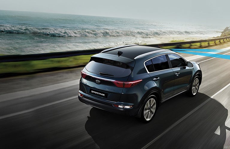 2018 Kia Sportage rear in black