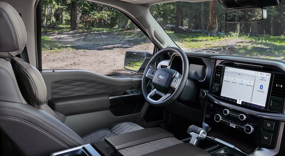 Infotainment display and dashboard inside a 2026 Ford F-150