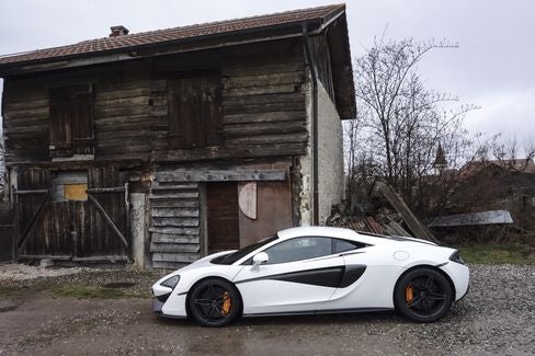 Although you’re supposed to buy the 570S in McLaren's famous orange, it looks good in white and gray, too.