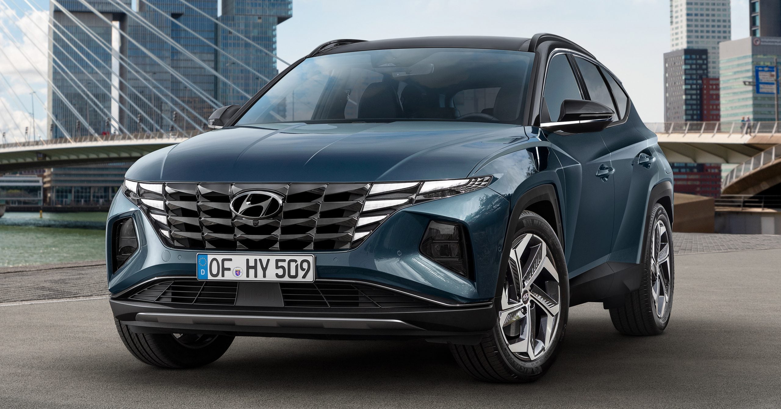front view of the 2021 Hyundai Tucson