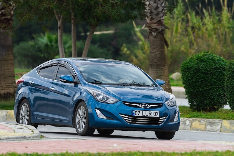 The 2023 Hyundai Elantra offers a smooth ride, an aesthetically pleasing exterior, and reliability for long vacation trips.