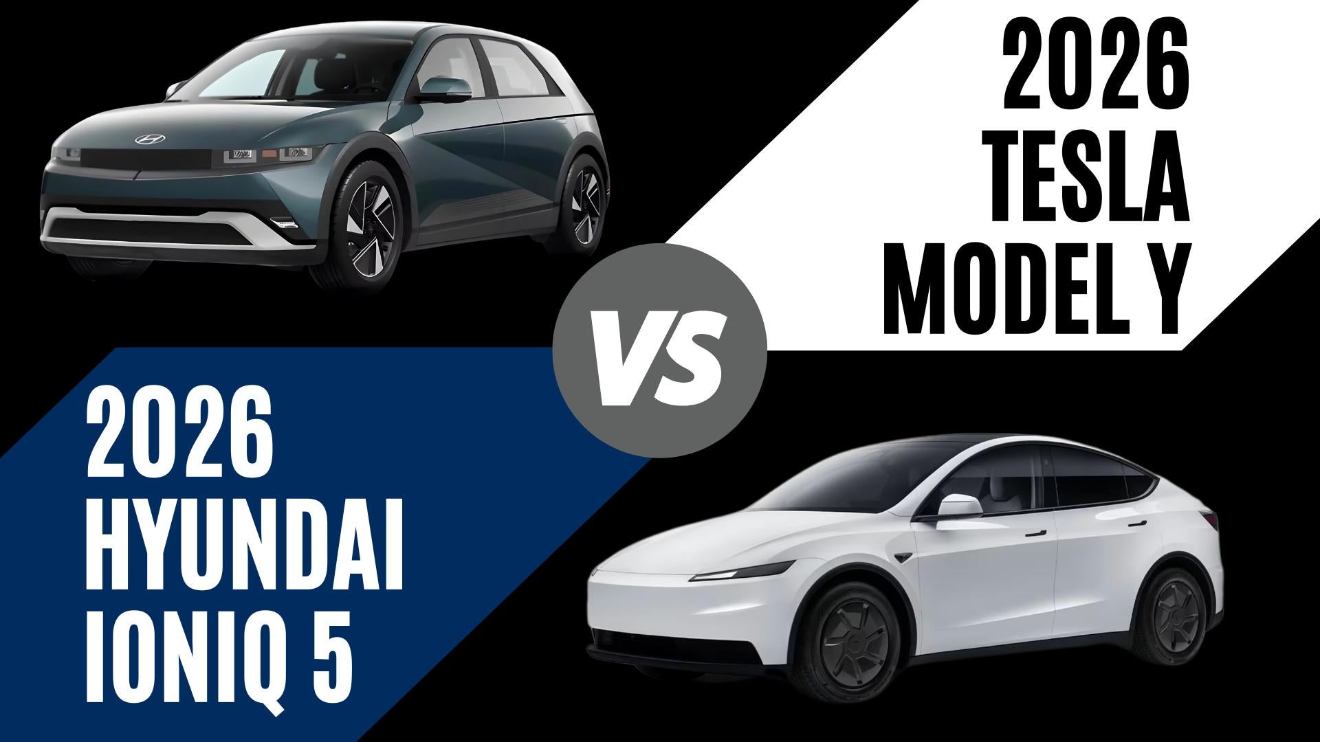2026 Hyundai Ioniq 5 and Tesla Model Y electric SUVs compared for range, charging speed, technology, and ownership value in Little Rock, AR