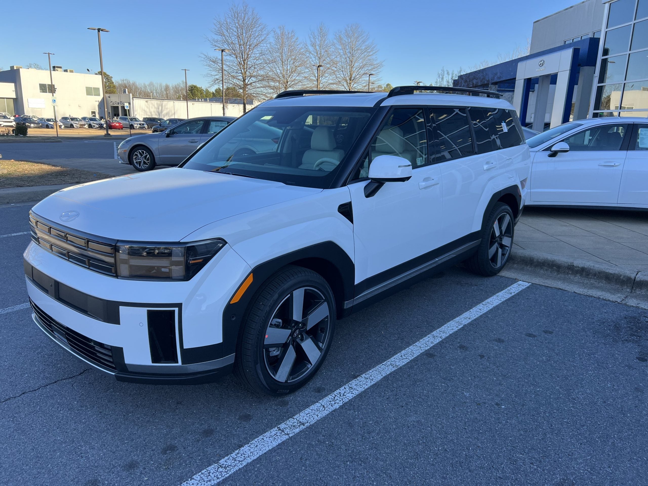 2024 Hyundai Santa Fe SUV parked outside Crain Hyundai of Little Rock dealership