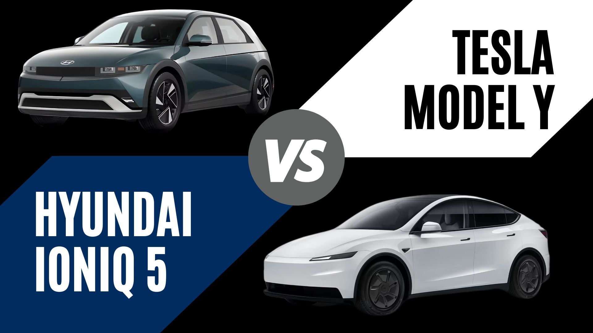2026 Hyundai Ioniq 5 and Tesla Model Y comparison highlighting design, range, and EV features for Bentonville drivers