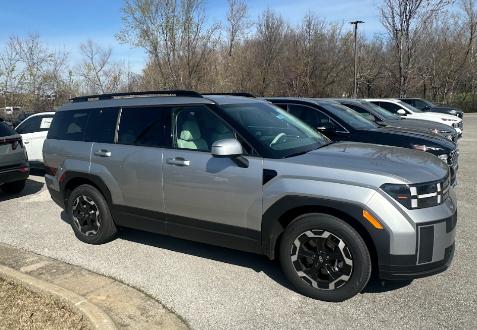 2024 Hyundai Santa Fe SUV parked outside Crain Hyundai of Bentonville