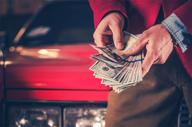 Person counting cash