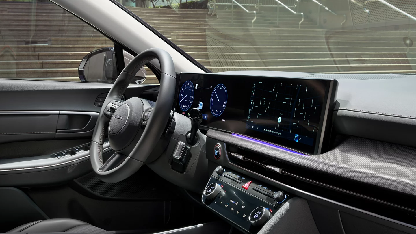 Interior view of the tech dashboard in the 2026 Hyundai Sonata