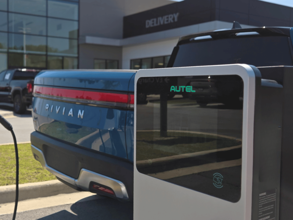 EV Charger at Crain Kia of Fayetteville