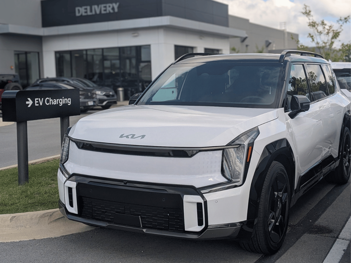 EV9 at Crain Kia of Fayetteville's Electric Charger