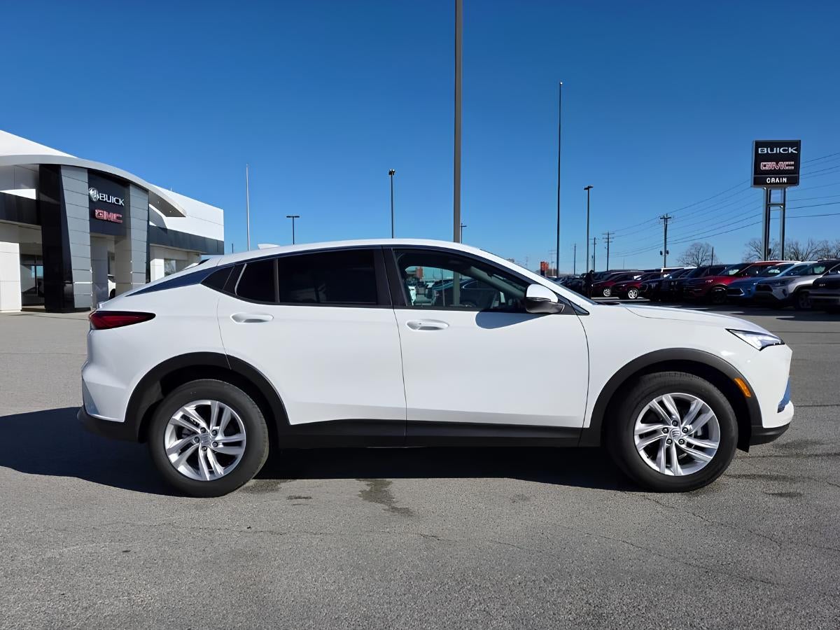 White Buick Envista parked at Crain Buick GMC of Springdale in Arkansas
