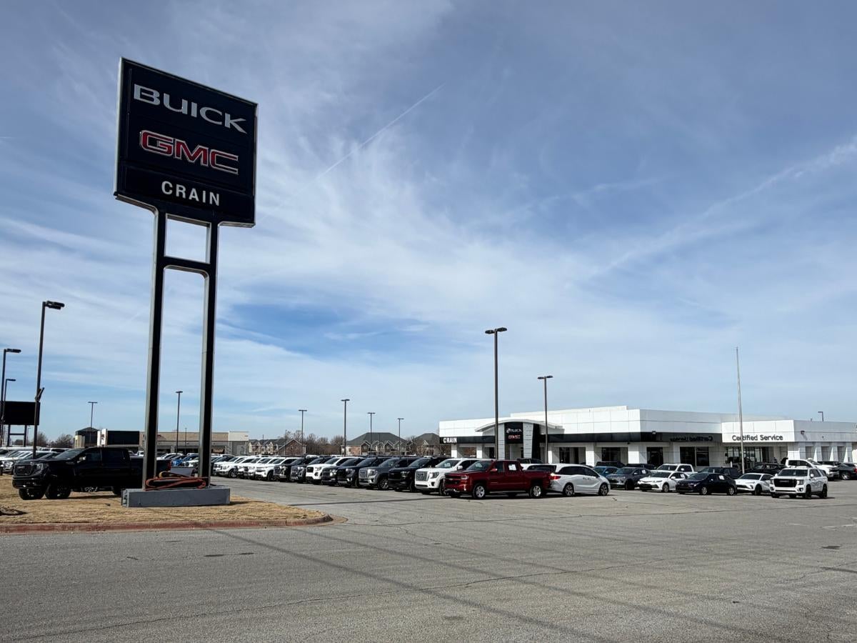Cain Buick GMC dealership in Springdale Arkansas with new and used trucks and SUVs on lot