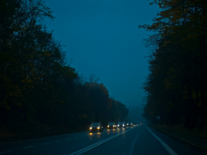 Driving at night in Baltimore, MD